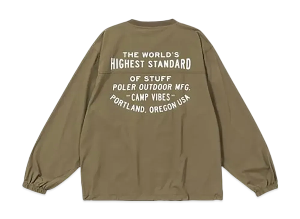 POLeR LS Tee Crew Neck Nylon "Olive"