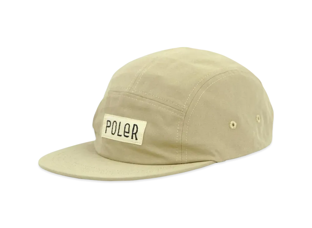 POLeR Fully Front 5 Panel Cap "Beige"