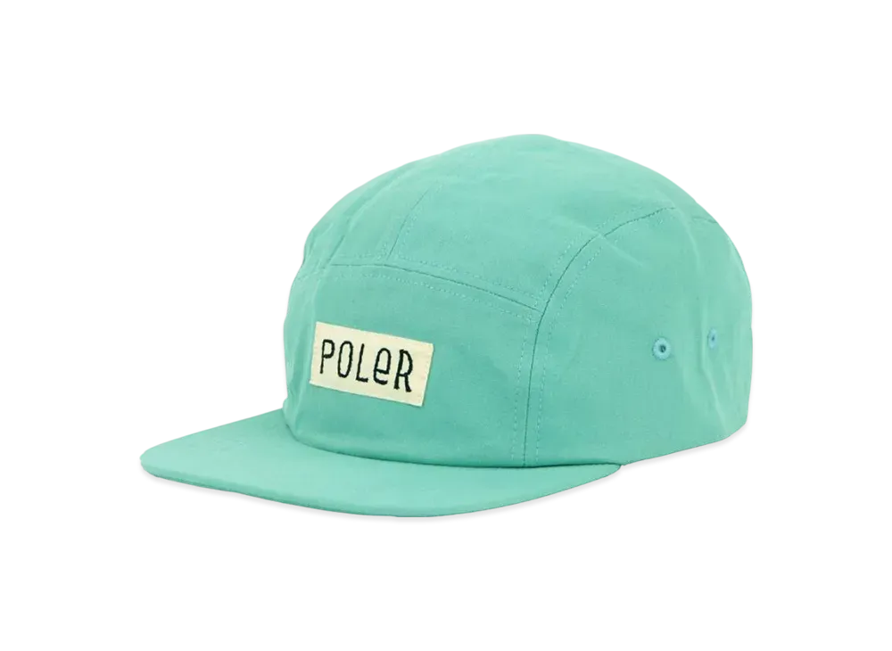 POLeR Fully Front 5 Panel Cap "Light Green"