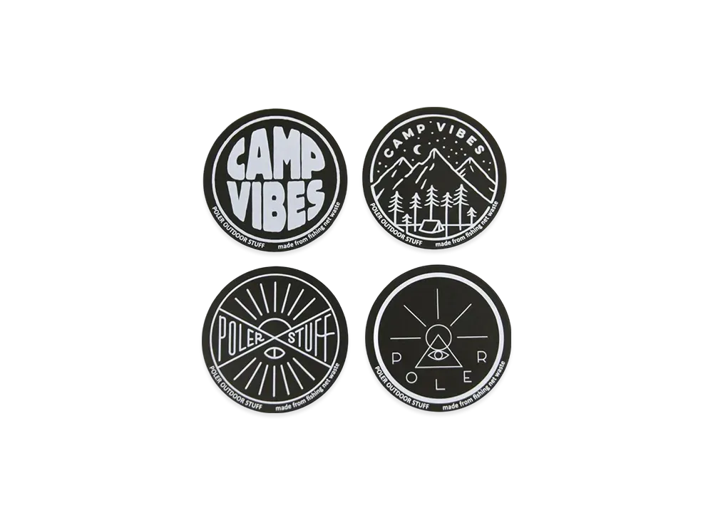 POLeR 4 Sets Of Coasters "Black"