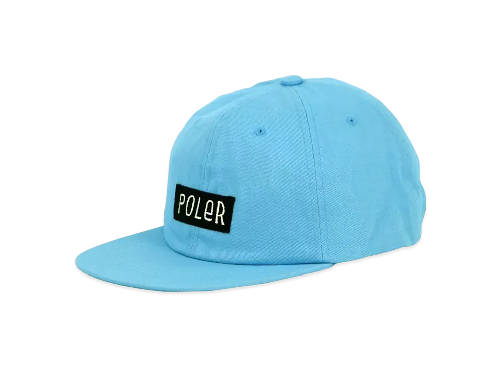 POLeR Hooley Front 6 Panel Cap "Blue"