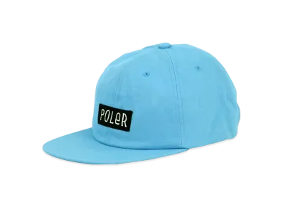 POLeR Hooley Front 6 Panel Cap "Blue"