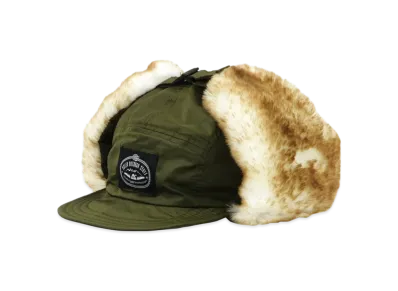 POLeR Fight Nylon Fur Flap Cap "Olive"