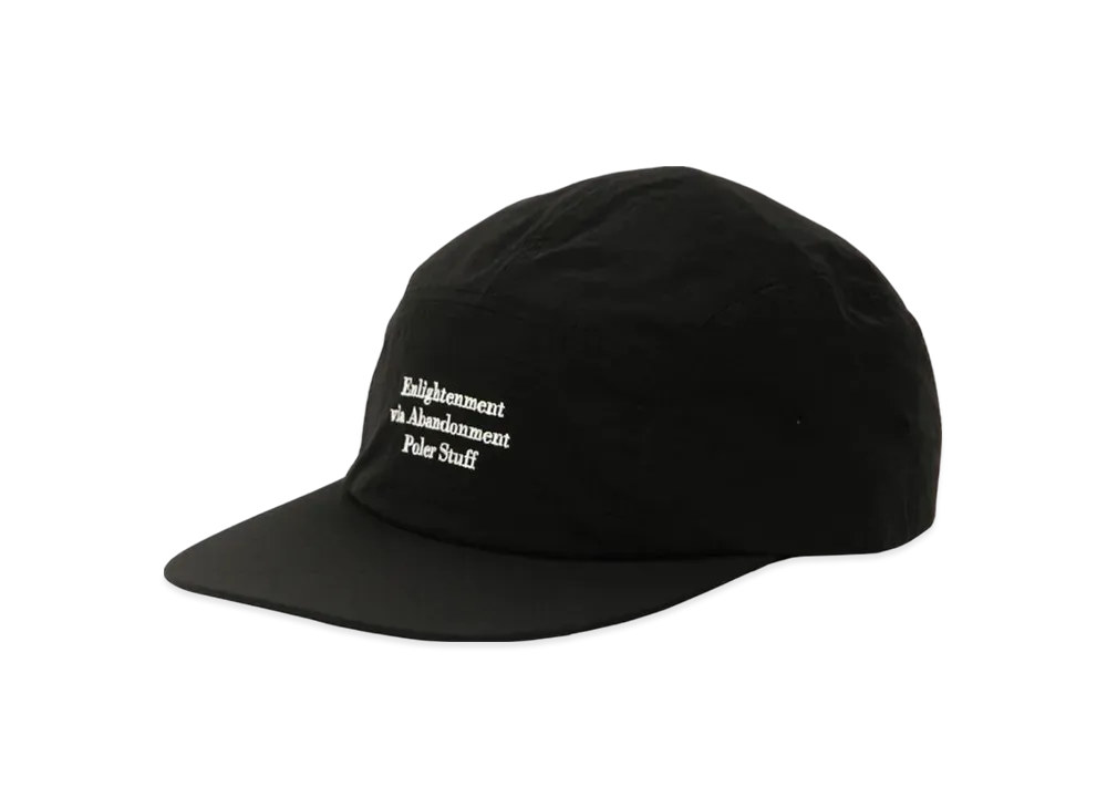 POLeR Nylon 5 Panel Cap "Black"