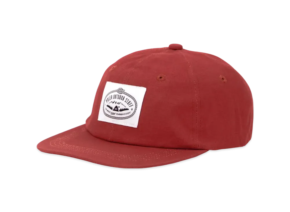 POLeR Cotton Drawcord Cap "Red"