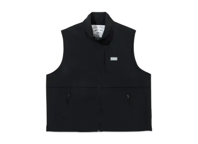 POLeR Sealing Nylon Zip-Up Outer Vest "Black"
