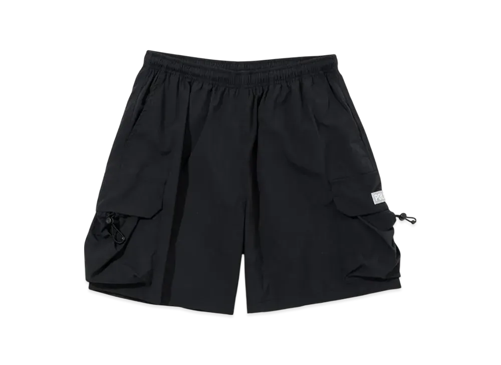 POLeR Nylon Wide Stuff Cargo Shorts "Black"