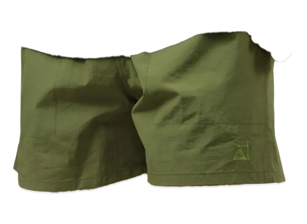 POLeR Nylon Wide Stuff Shorts "Olive"