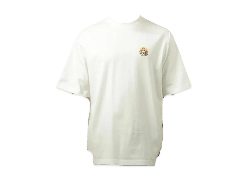 POLeR Rainbow Relaxed Fit Crew Neck SS Tee "White"