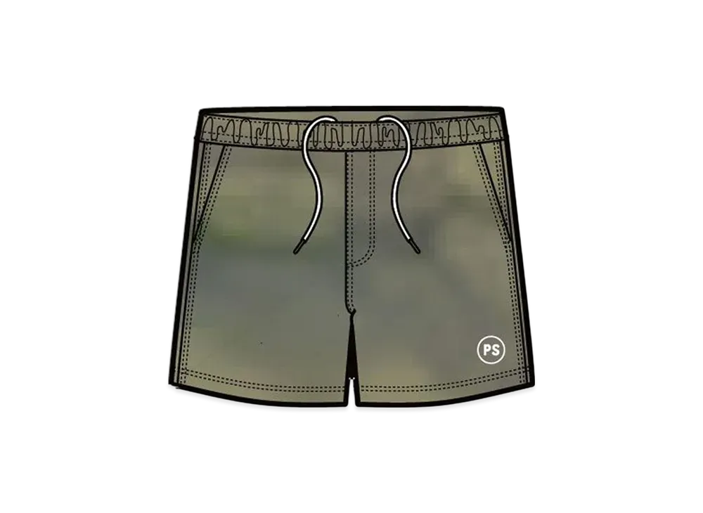 POLeR Tie Dye Hybrid Short Pants "Green Tie Dye"