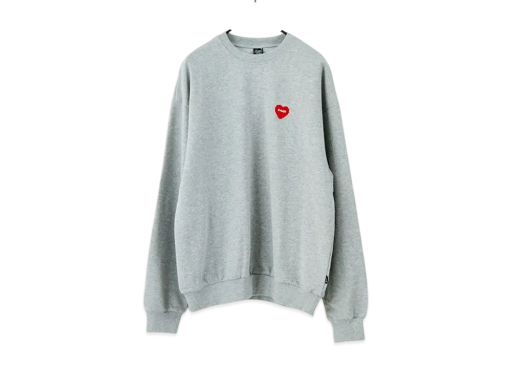 POLeR Furry Heart Crew "Heather Gray"