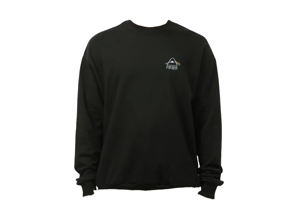 POLeR Psychedelic Logo Crew "Black"