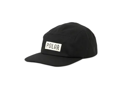 POLeR Furry Font Cotton 5Panel Cap "Black"