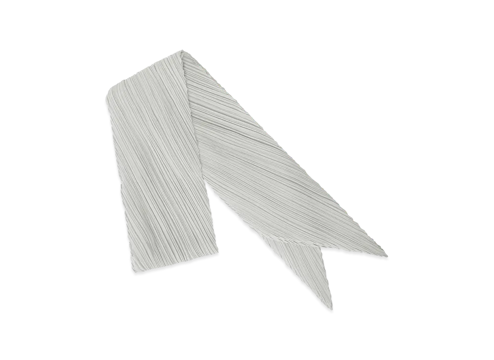 美品✨プリーツプリーズ イッセイミヤケ ベーシックスカーフ ライトグレー BASIC SCARF – isseymiyake.com
