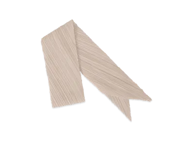 PLEATS PLEASE ISSEY MIYAKE Colorful Scarf "Greige"