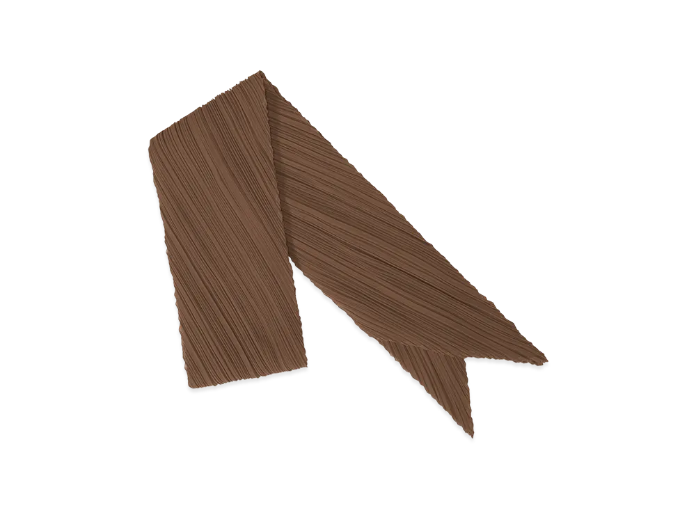 PLEATS PLEASE ISSEY MIYAKE Colorful Scarf "Brown"