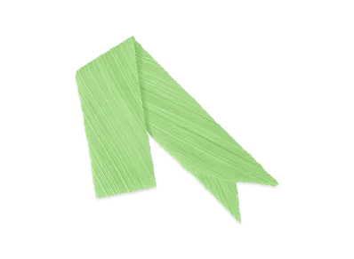 PLEATS PLEASE ISSEY MIYAKE Colorful Scarf "Light Green"