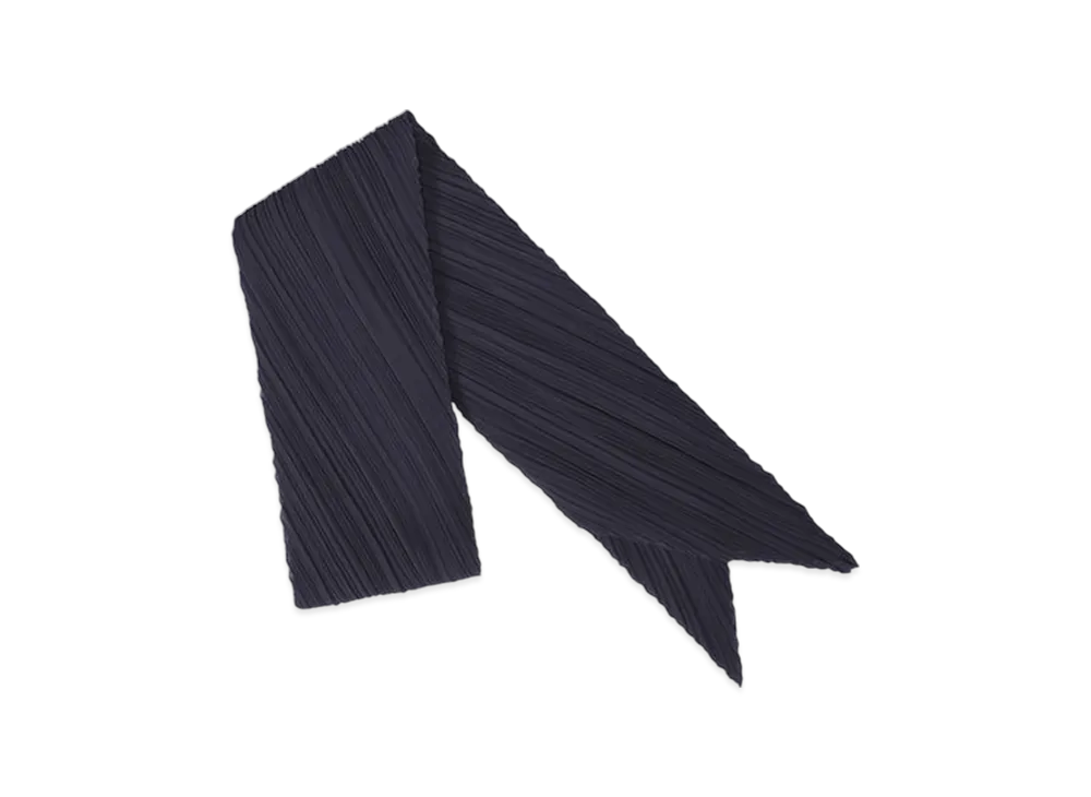 PLEATS PLEASE ISSEY MIYAKE Colorful Scarf "Navy"
