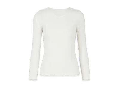 PLEATS PLEASE ISSEY MIYAKE Rib Pleats Basics "White"