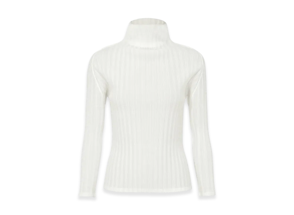 PLEATS PLEASE ISSEY MIYAKE Rib Pleats Basics "White"