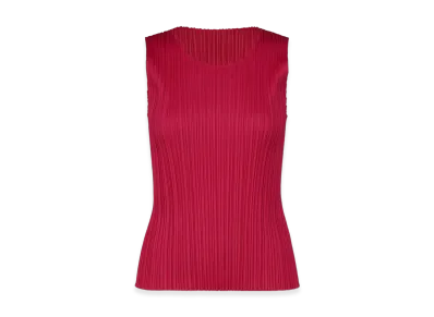PLEATS PLEASE ISSEY MIYAKE New Colorful Basics 4 "Carmine"
