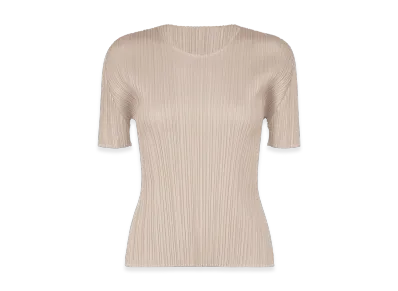 PLEATS PLEASE ISSEY MIYAKE New Colorful Basics 4 "Greige"