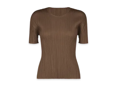 PLEATS PLEASE ISSEY MIYAKE New Colorful Basics 4 "Brown"