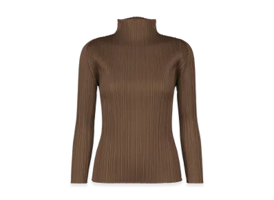 PLEATS PLEASE ISSEY MIYAKE New Colorful Basics 4 "Brown"