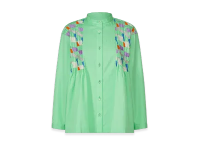 PLEATS PLEASE ISSEY MIYAKE Grainy Shirt "Mint Green"