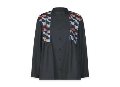 PLEATS PLEASE ISSEY MIYAKE Grainy Shirt "Navy"