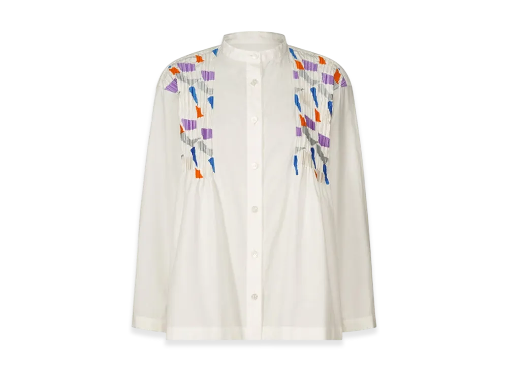 PLEATS PLEASE ISSEY MIYAKE Grainy Shirt "White"