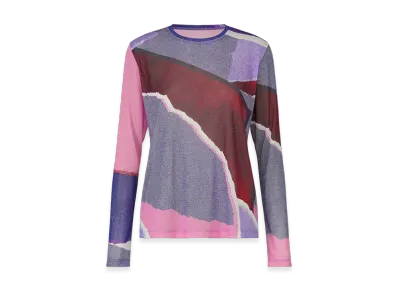 PLEATS PLEASE ISSEY MIYAKE Grainy Tulle T "Dark Blue Gray"