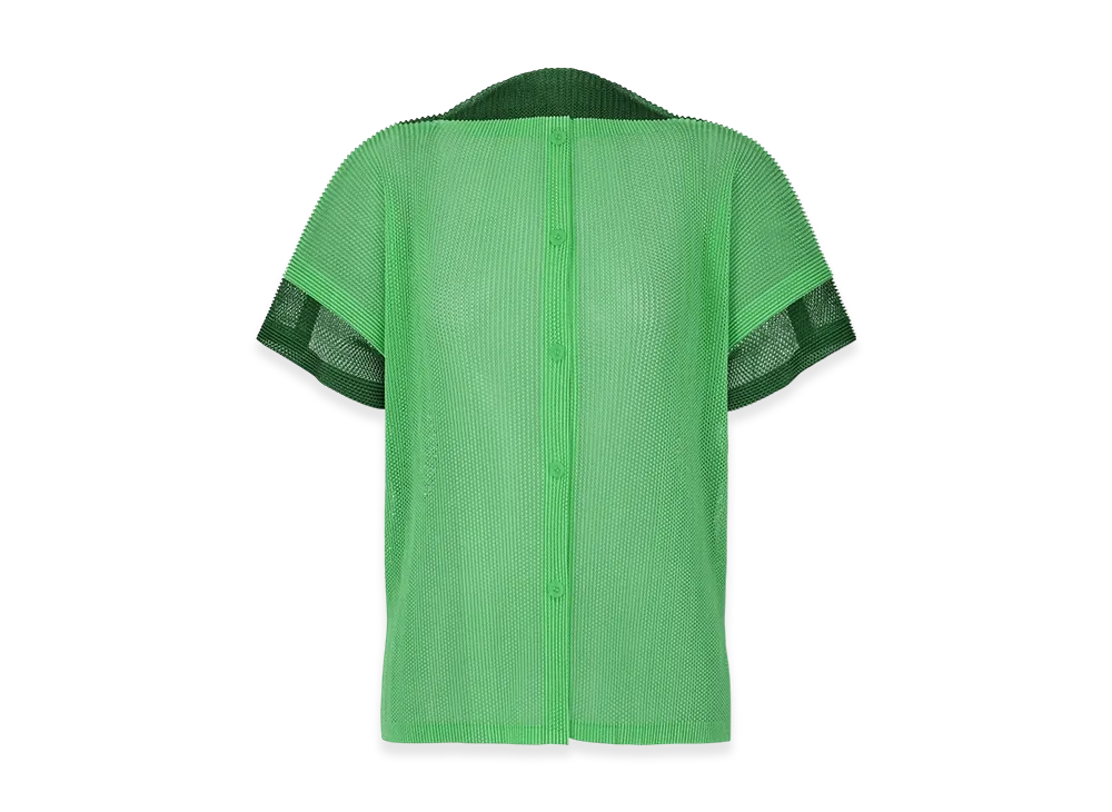 PLEATS PLEASE ISSEY MIYAKE Sheer Square "Mint Green/Green"