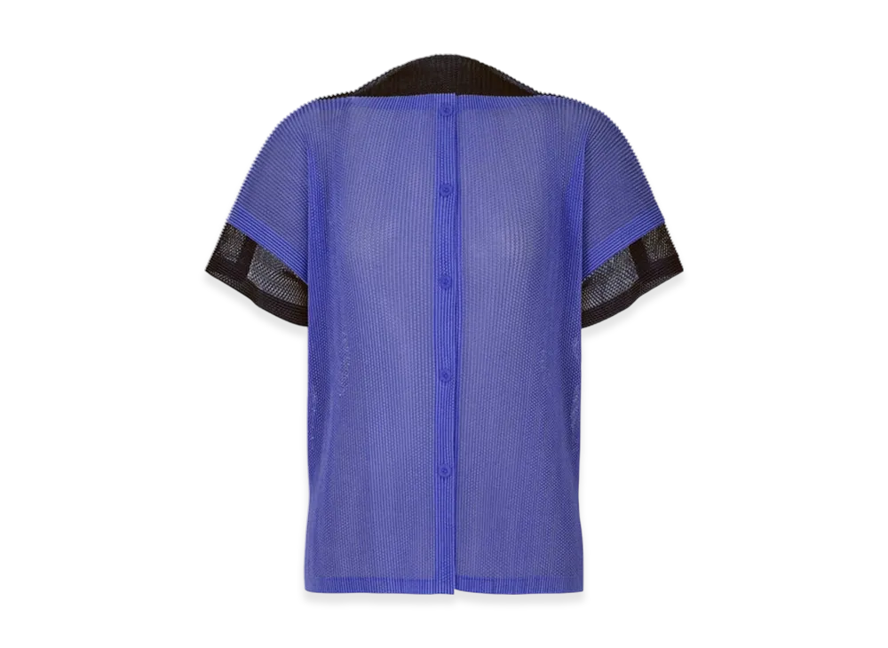 PLEATS PLEASE ISSEY MIYAKE Sheer Square "Blue/Navy"