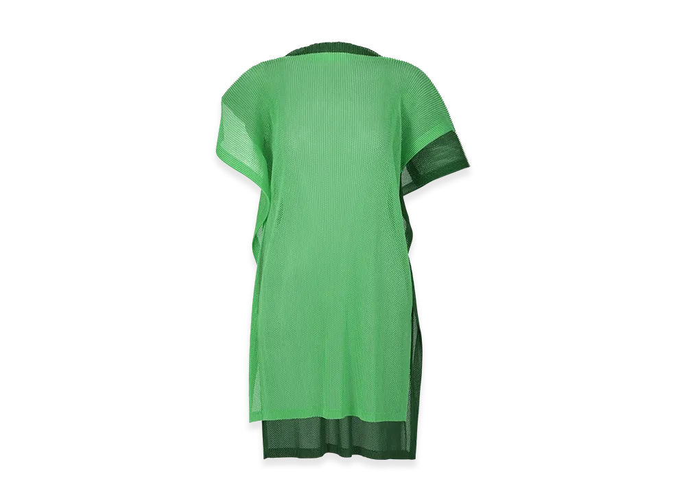 PLEATS PLEASE ISSEY MIYAKE Sheer Square "Mint Green/Green"
