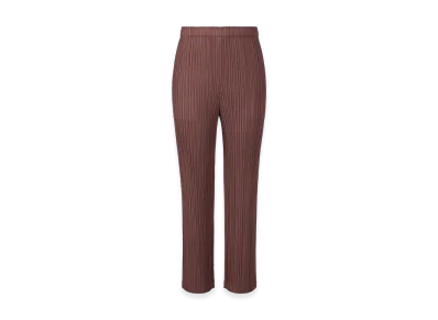 PLEATS PLEASE ISSEY MIYAKE Loop Bottoms "Red Brown"