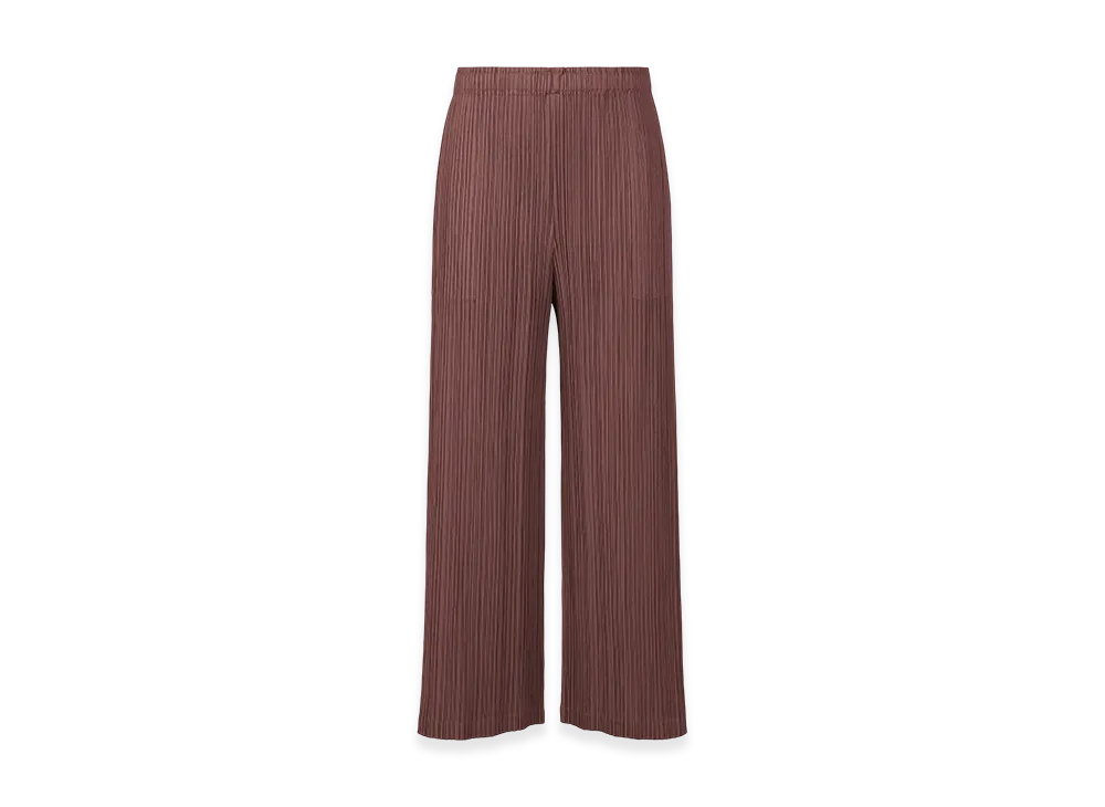 PLEATS PLEASE ISSEY MIYAKE Loop Bottoms "Red Brown"