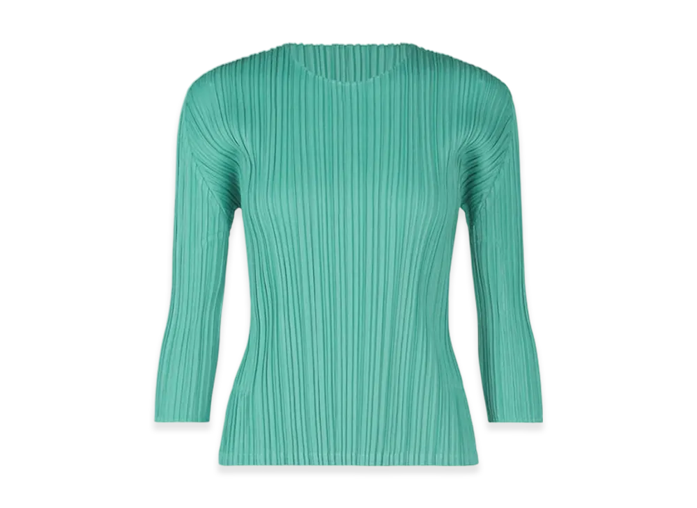 PLEATS PLEASE ISSEY MIYAKE Mellow Pleats "Turquoise Green"