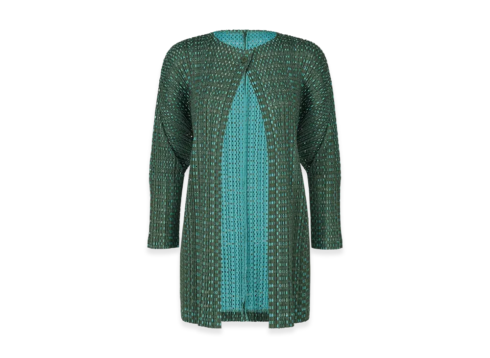 PLEATS PLEASE ISSEY MIYAKE Flicker "Green/Turquoise"