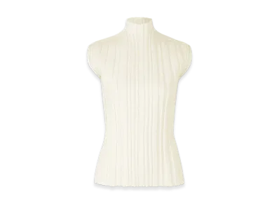 PLEATS PLEASE ISSEY MIYAKE Rib Knit "Off White"