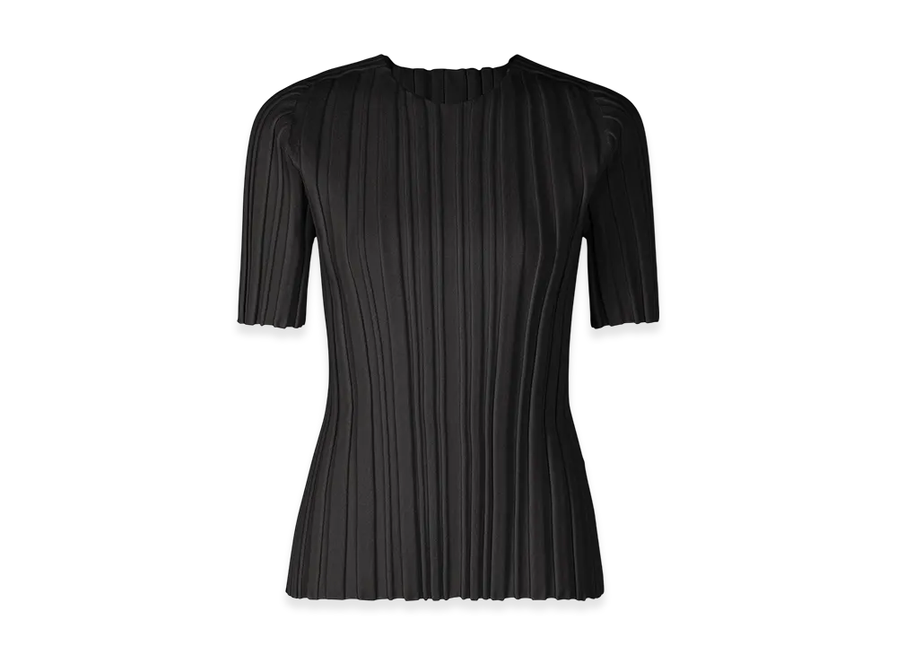 PLEATS PLEASE ISSEY MIYAKE Rib Knit "Black"