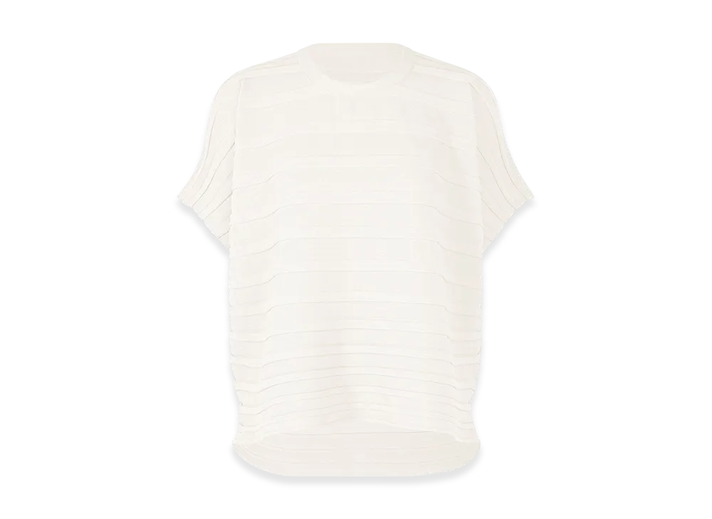 PLEATS PLEASE ISSEY MIYAKE Step Knit "White"