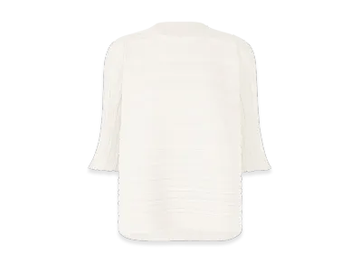 PLEATS PLEASE ISSEY MIYAKE Step Knit "White"