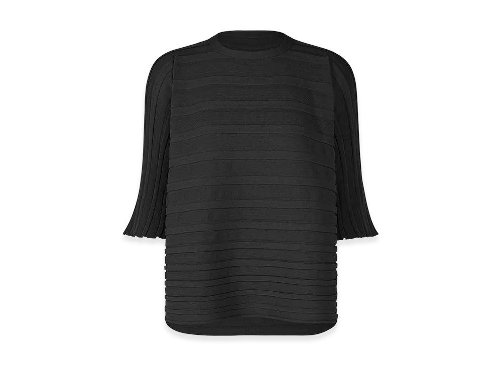 PLEATS PLEASE ISSEY MIYAKE Step Knit "Black"