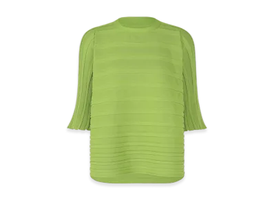 PLEATS PLEASE ISSEY MIYAKE Step Knit "Light Green"