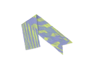 PLEATS PLEASE ISSEY MIYAKE Refraction Scarf "Light Blue"