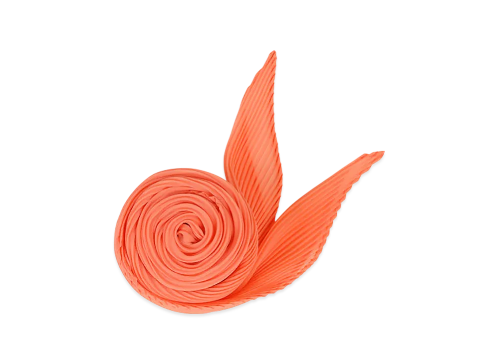 PLEATS PLEASE ISSEY MIYAKE Monthly Scarf May "Coral Orange"