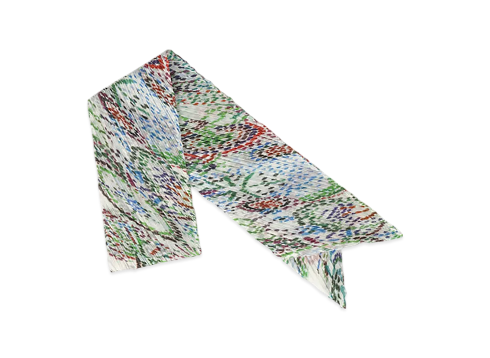 PLEATS PLEASE ISSEY MIYAKE Light Festival Scarf "White"