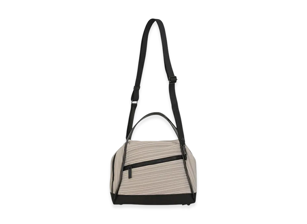 PLEATS PLEASE ISSEY MIYAKE Bias Pleats Bag "Light Gray"