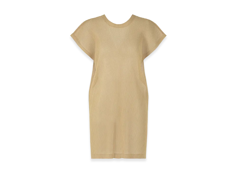 PLEATS PLEASE ISSEY MIYAKE Tatami July "Light Beige"